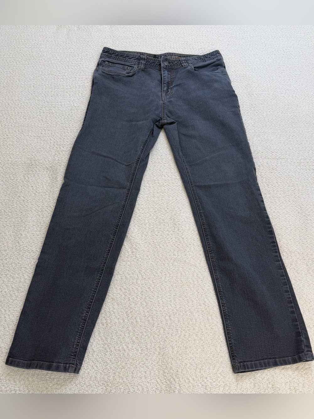 prAna Bridger Men’s Slim Fit Stretch Jeans Gray Outdoor 34W x 32L